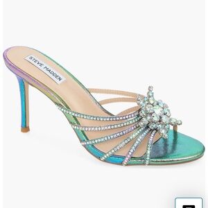 Steve Madden Blue and Green Strappy Heels